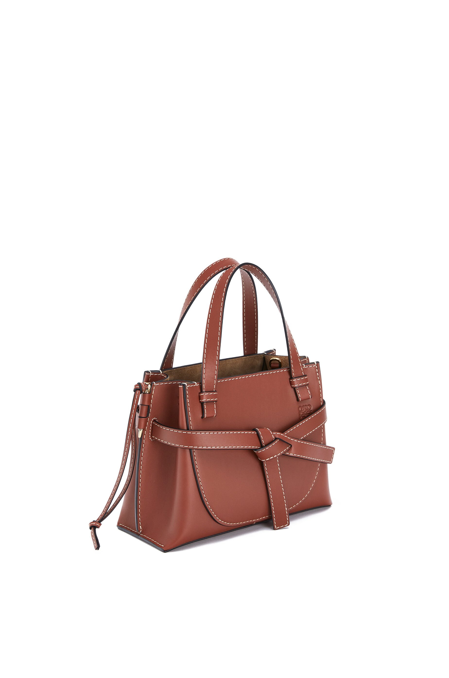 Mini Gate Top Handle bag in natural calfskin - 2