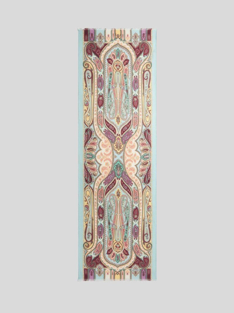 Etro PAISLEY SILK AND CASHMERE SCARF outlook