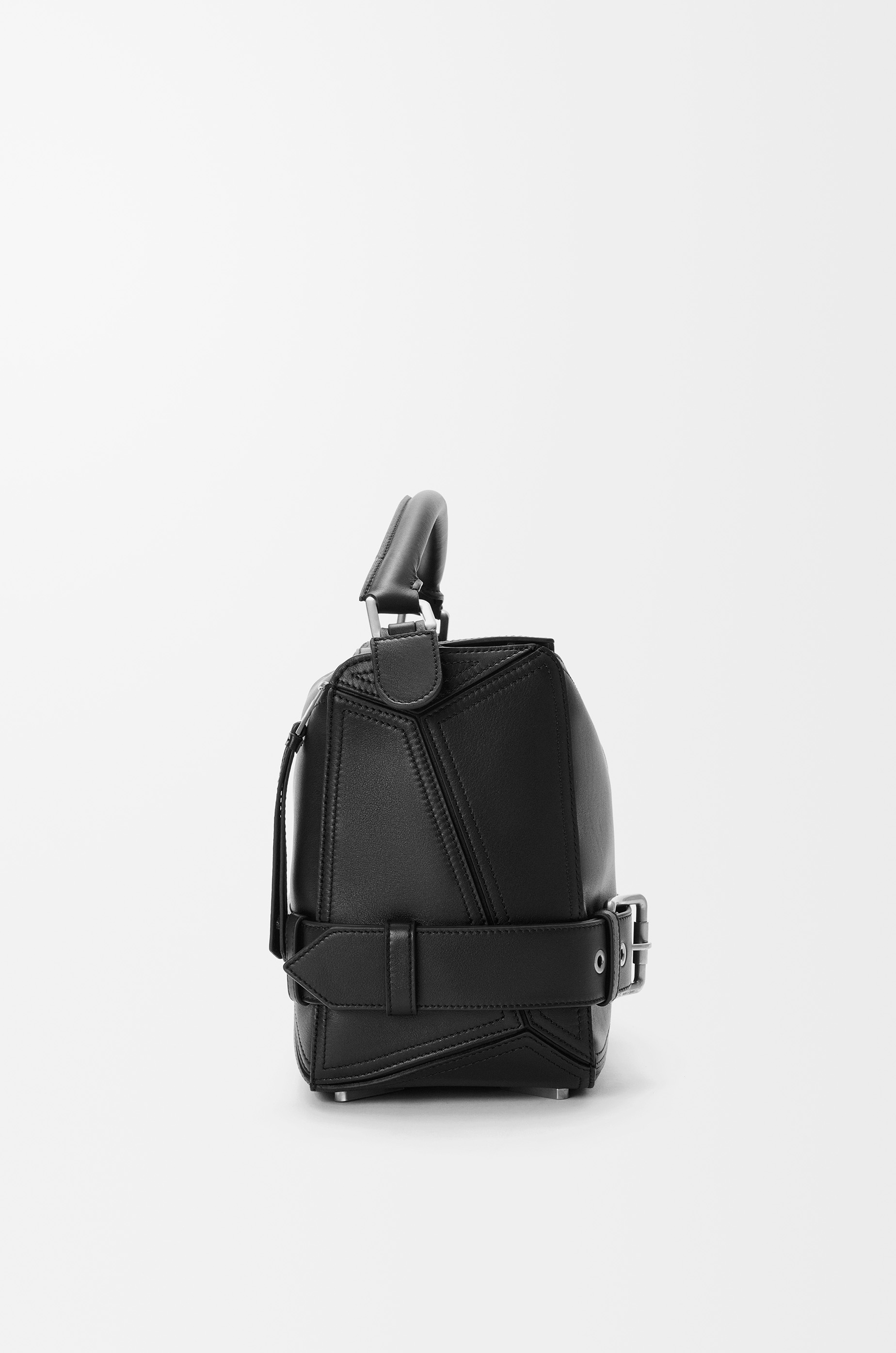 Large Puzzle Biker bag in shiny calfskin - 5