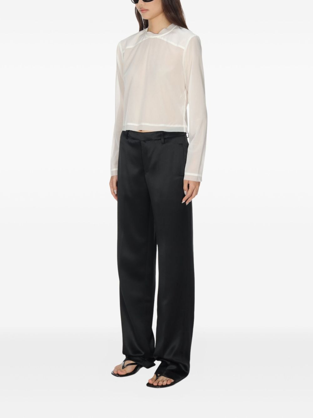 Sage long-sleeve blouse - 3