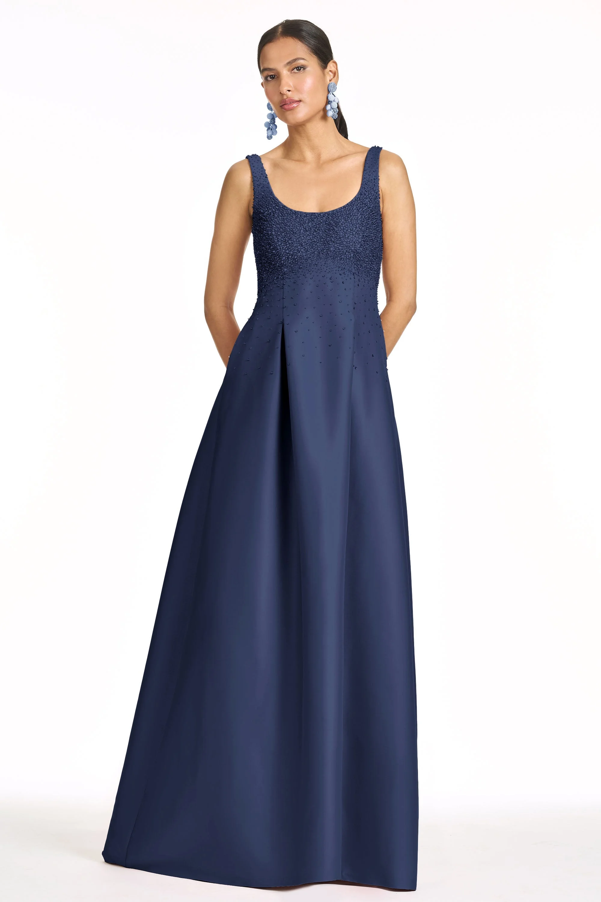 EMBELLISHED AURORA GOWN - NIGHT SKY - 1