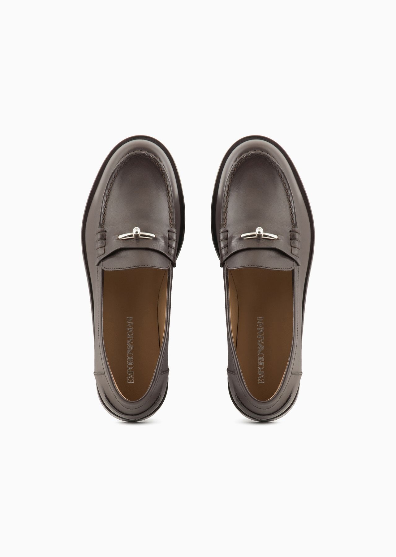 Leather loafers with Icon stirrup - 3