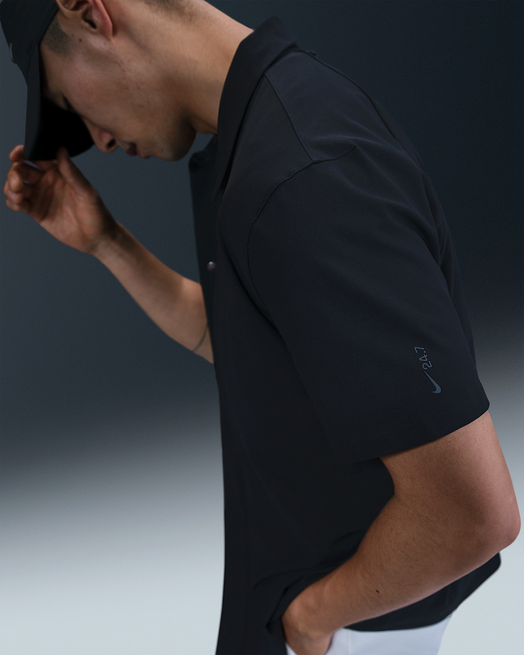 Nike 24.7 PerfectStretch Men's Dri-FIT Short-Sleeve Snap-Down Top - 3