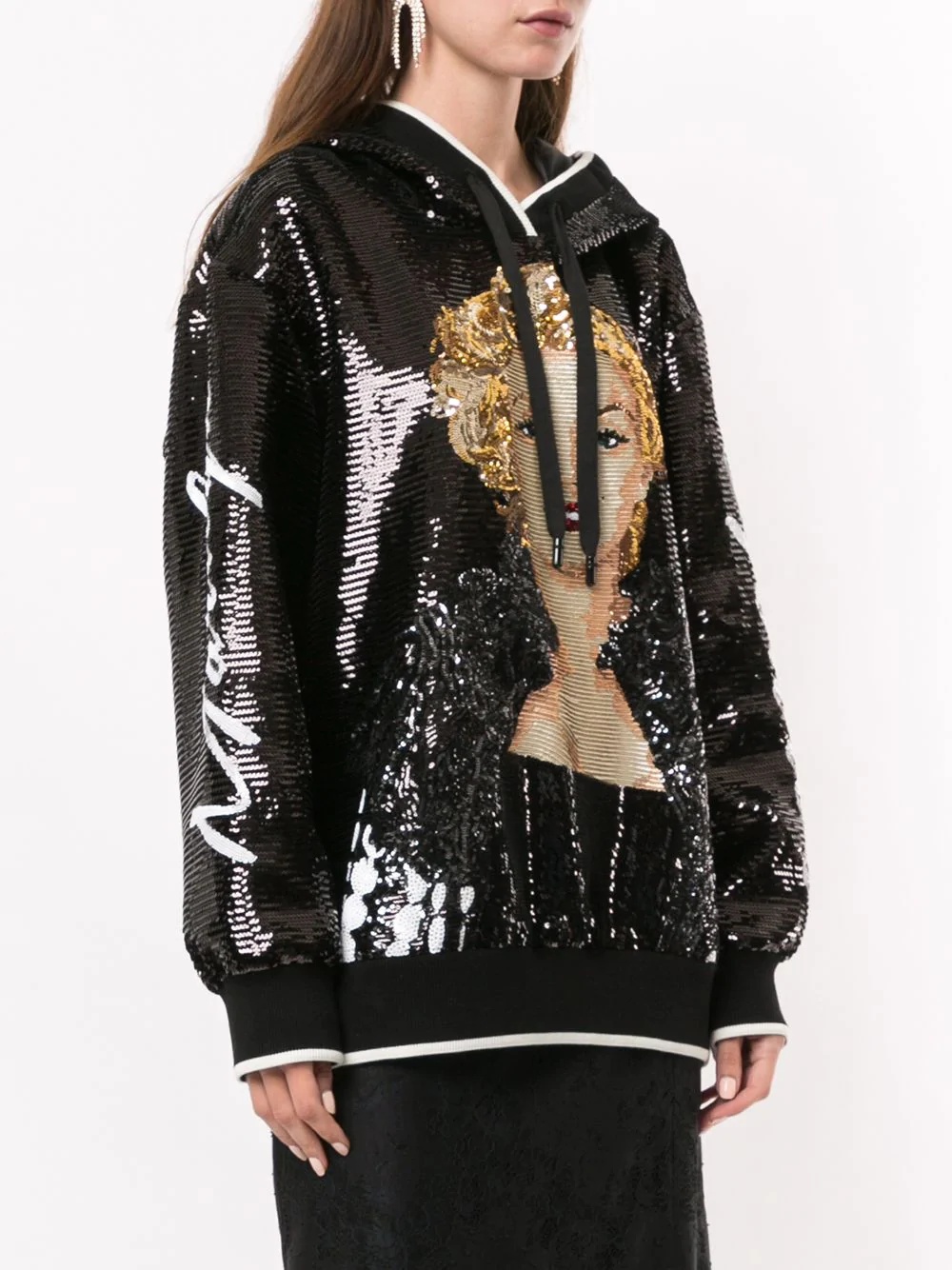 Marilyn Monroe sequin hoodie - 3