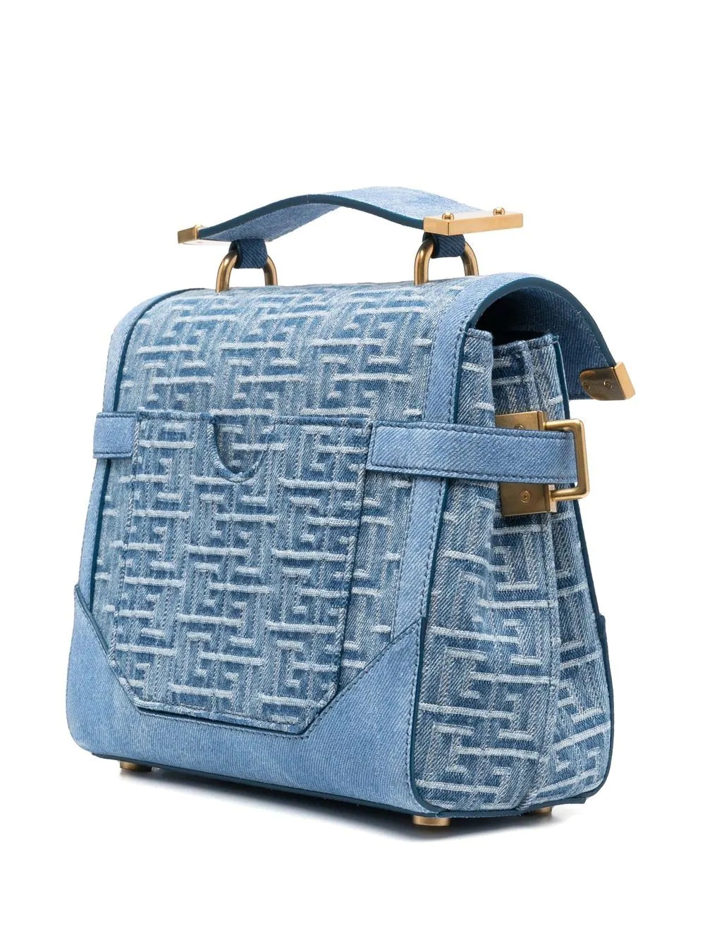 monogram-jacquard denim tote bag - 3