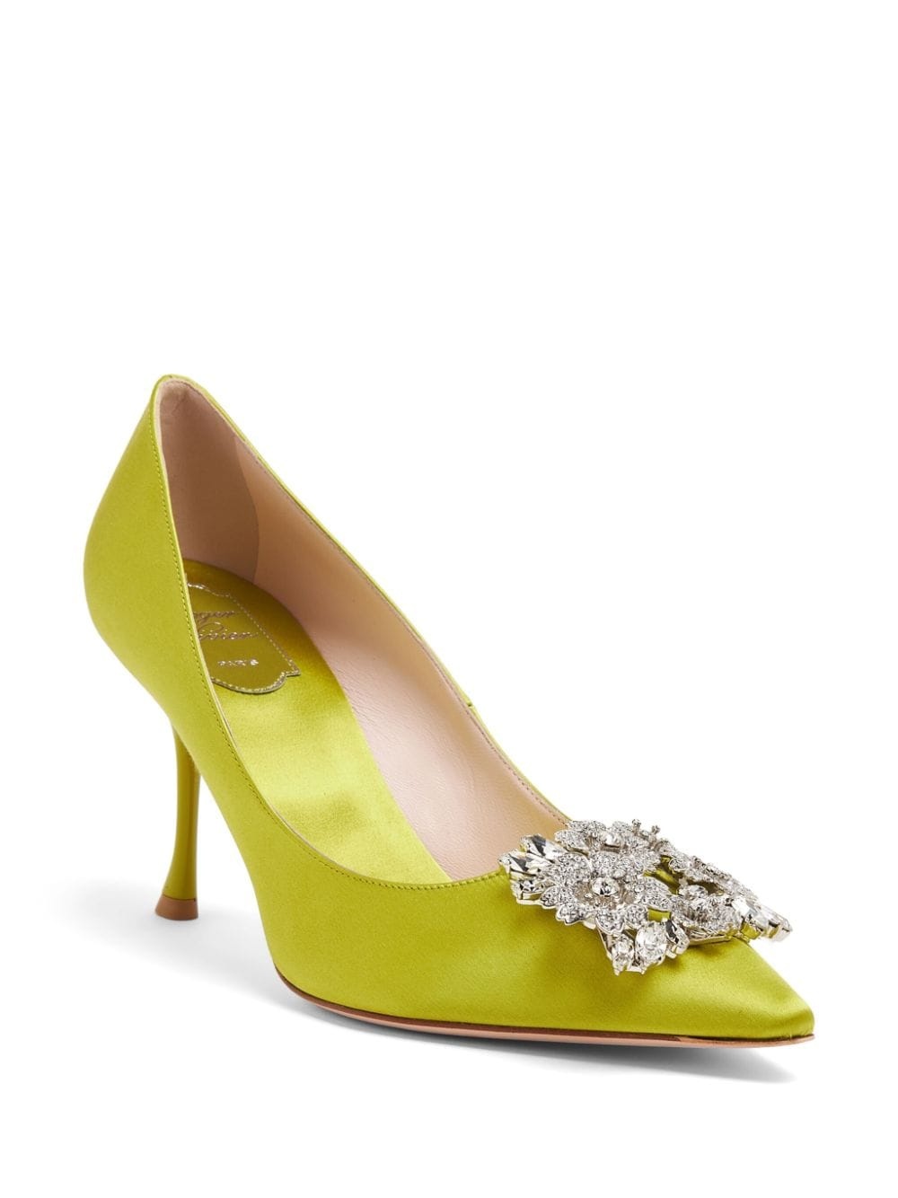 Bouquet Strass 85mm buckle pumps - 2