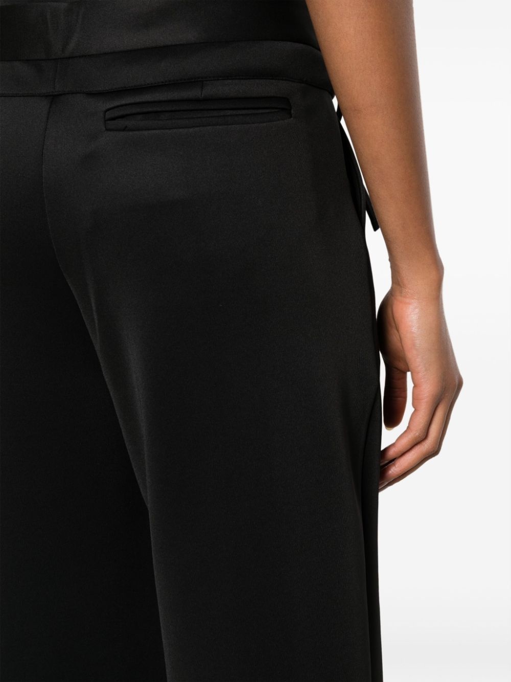 double-waistband tailored trousers - 5