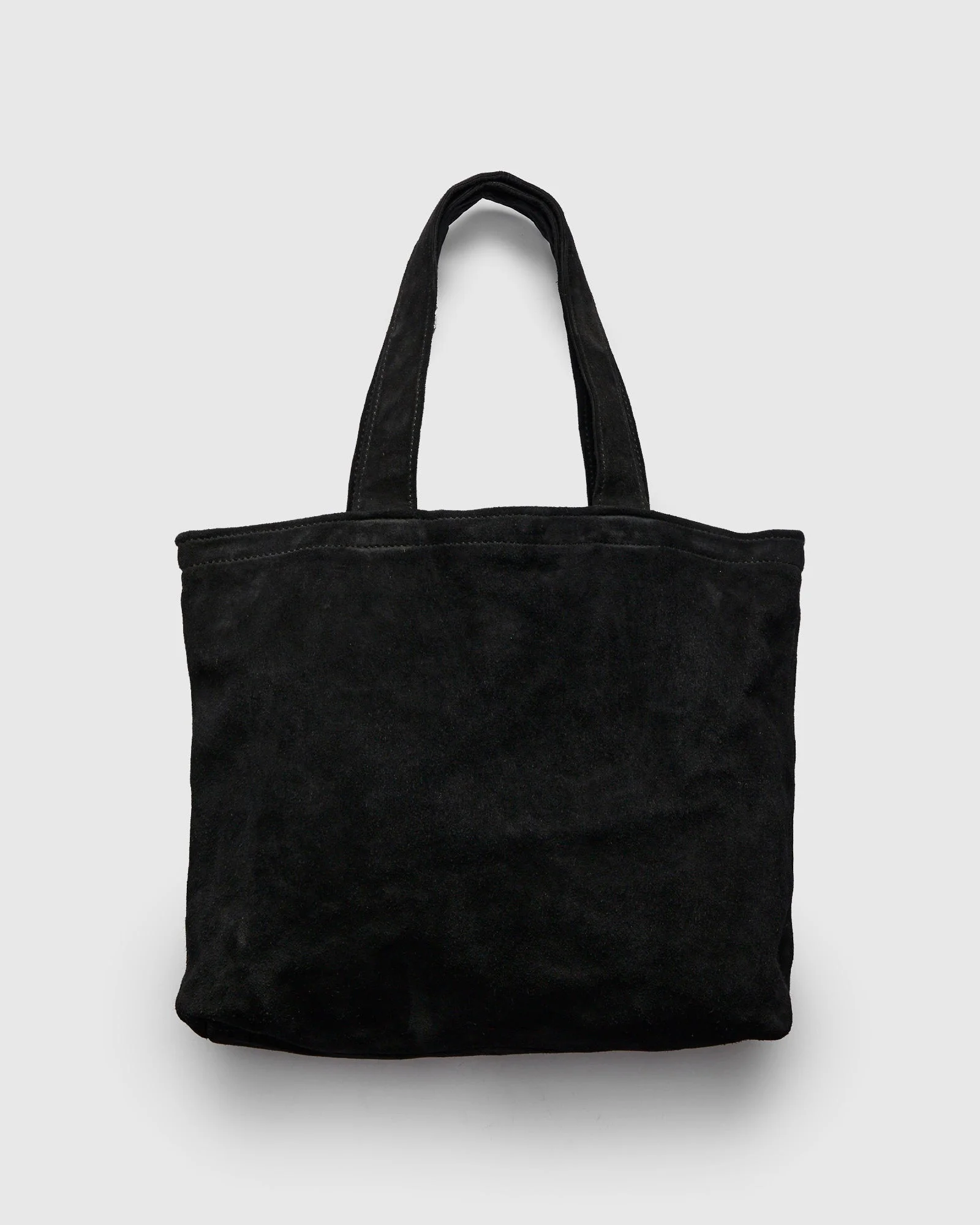 SH2 Shopper Tote Bag in Black Reverse Horse Leather - 1
