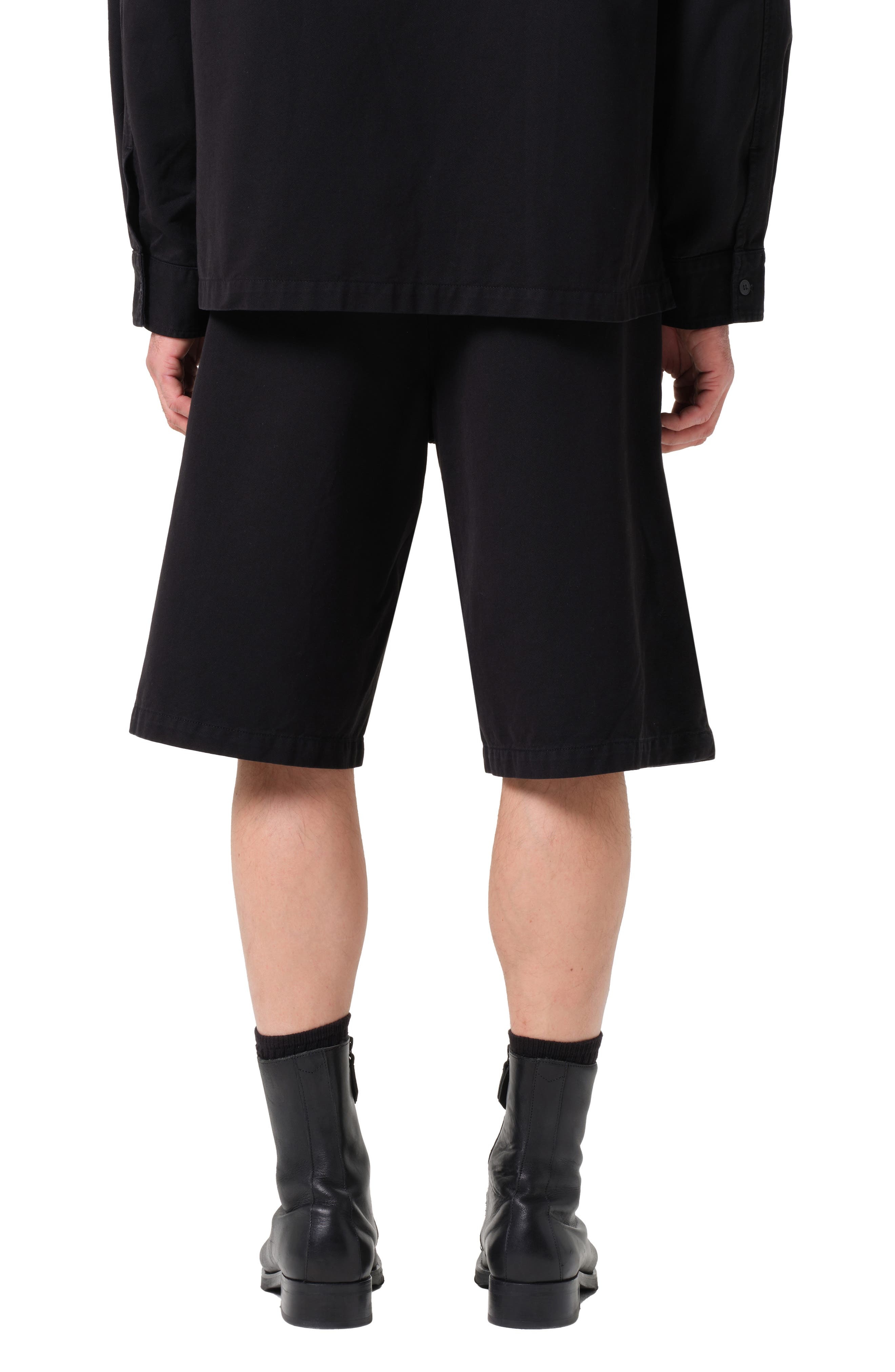 AGOLDE Cosmo Long Twill Shorts in Black at Nordstrom - 2
