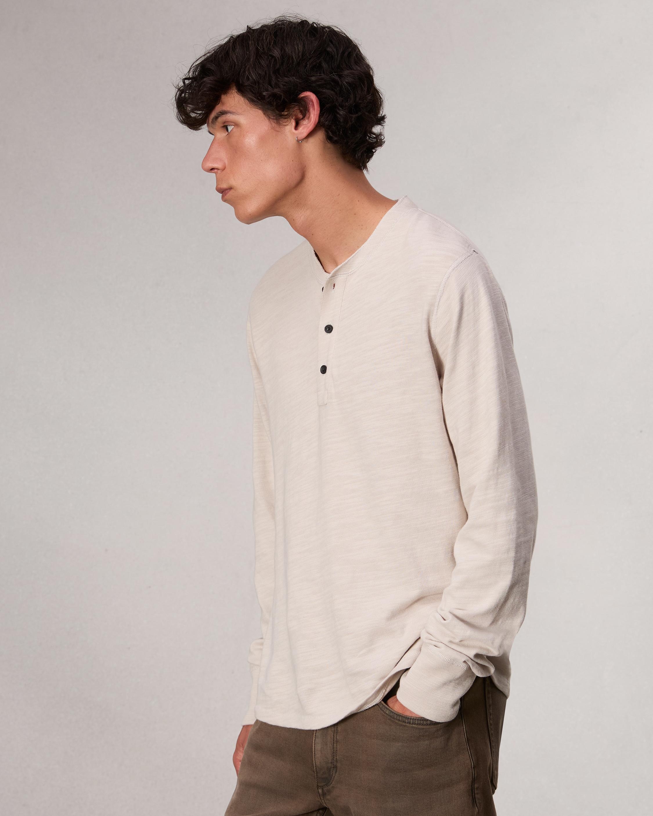 Classic Flame Long Sleeve Henley - 4