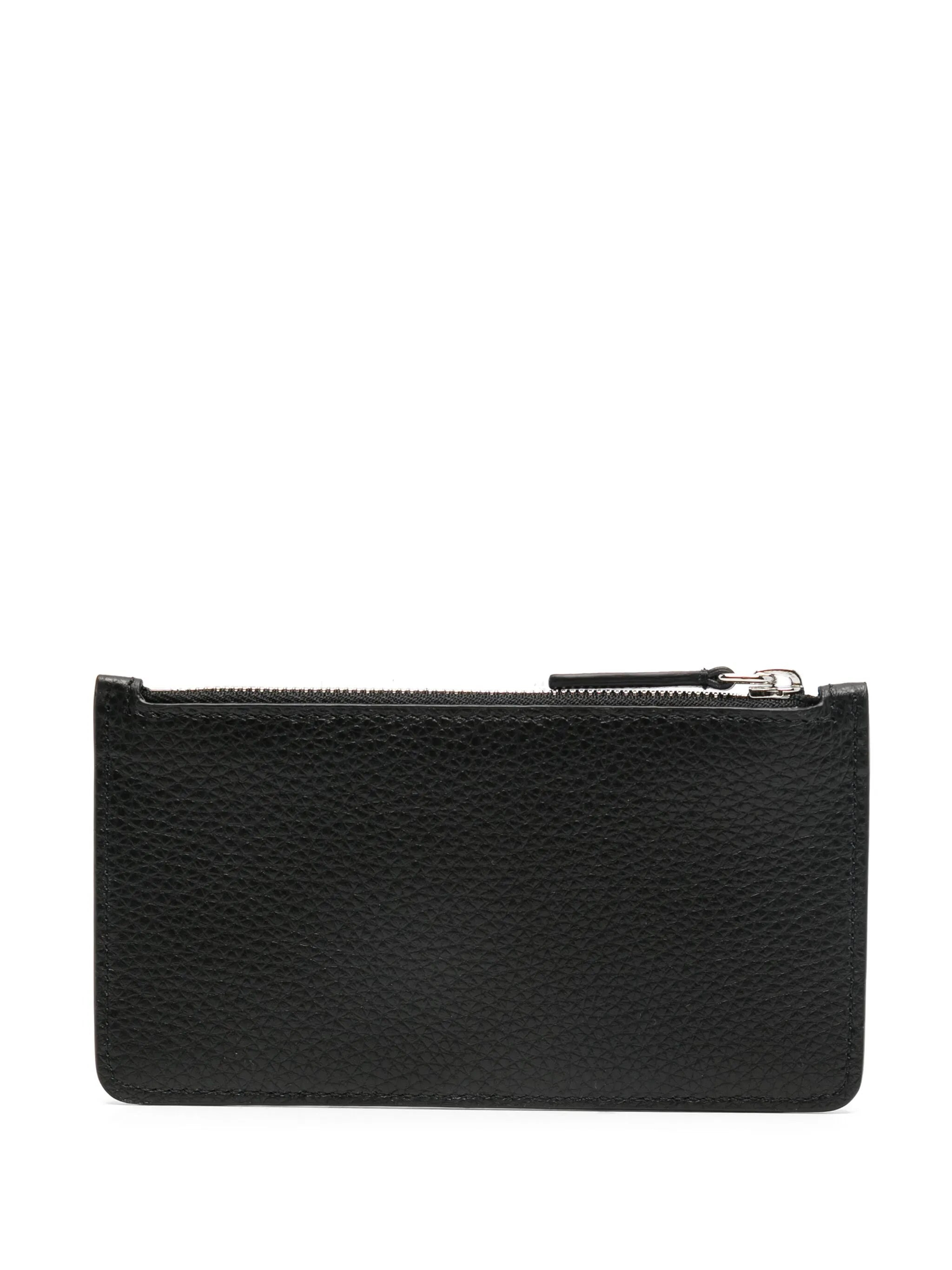embroidered-logo cardholder - 2