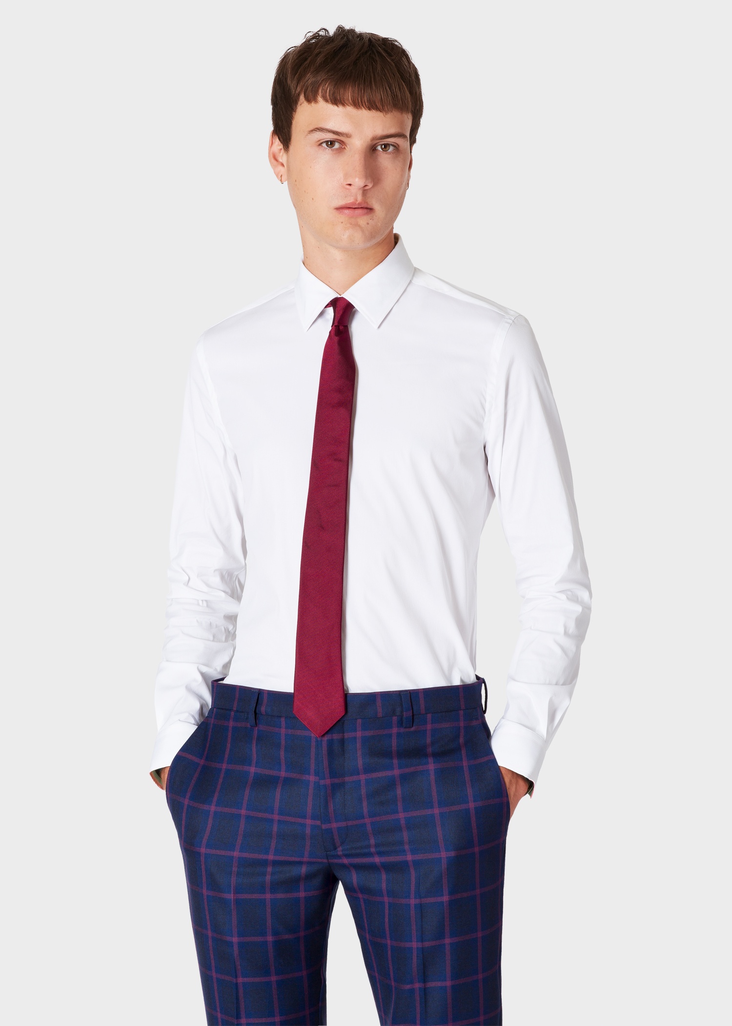 Super Slim-Fit 'Artist Stripe' Cuff Shirt - 7