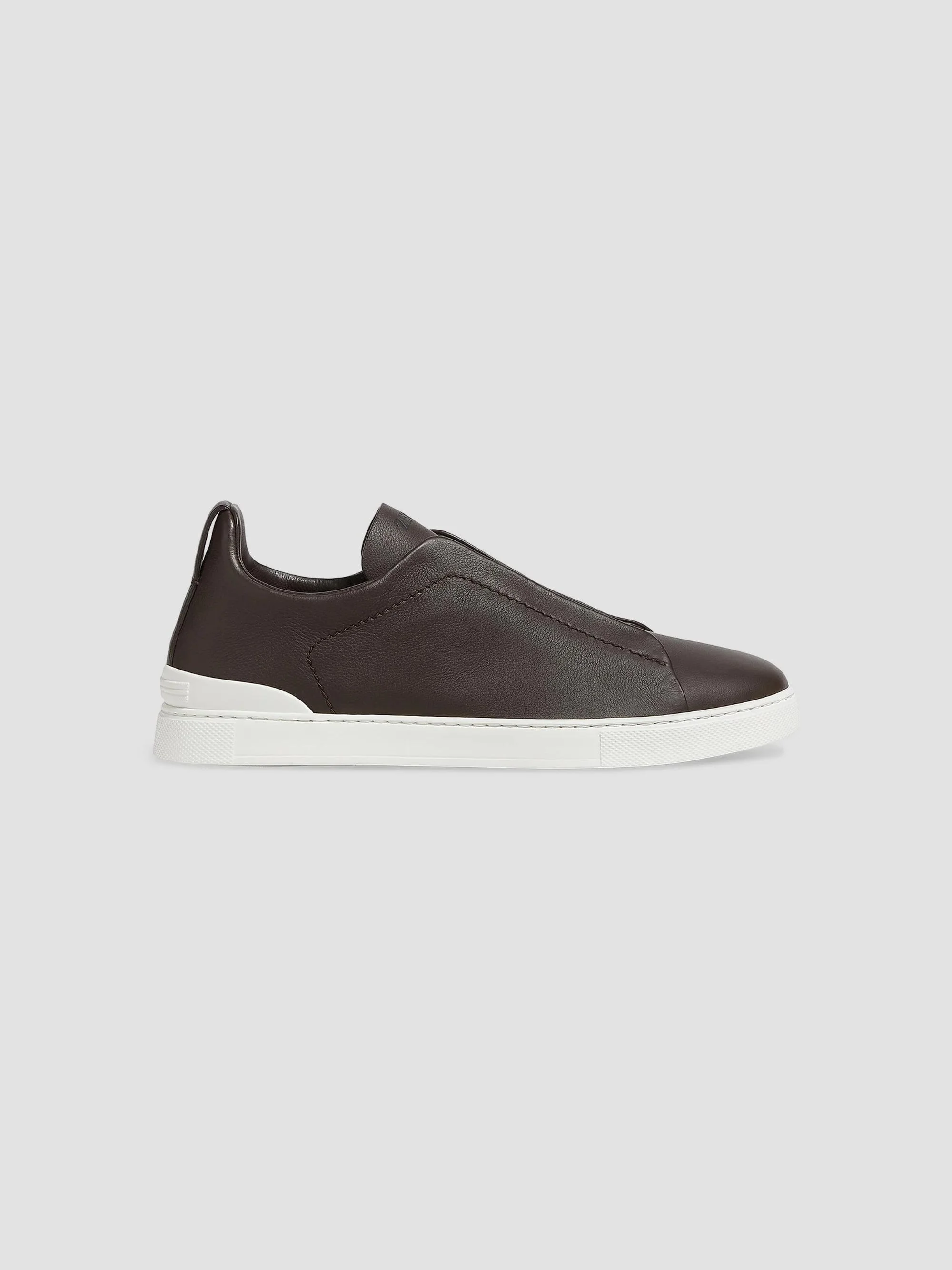 Men's Triple Stitch Secondskin Sneakers - Brown - 1