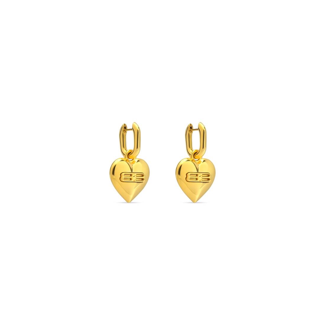 bb icon heart earrings - 3