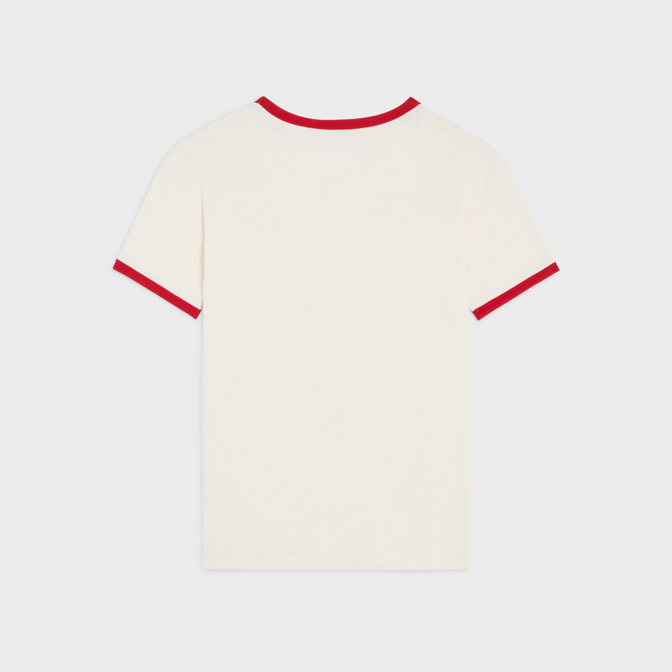 regular t-shirt IN RIBBED COTTON JERSEY - 2