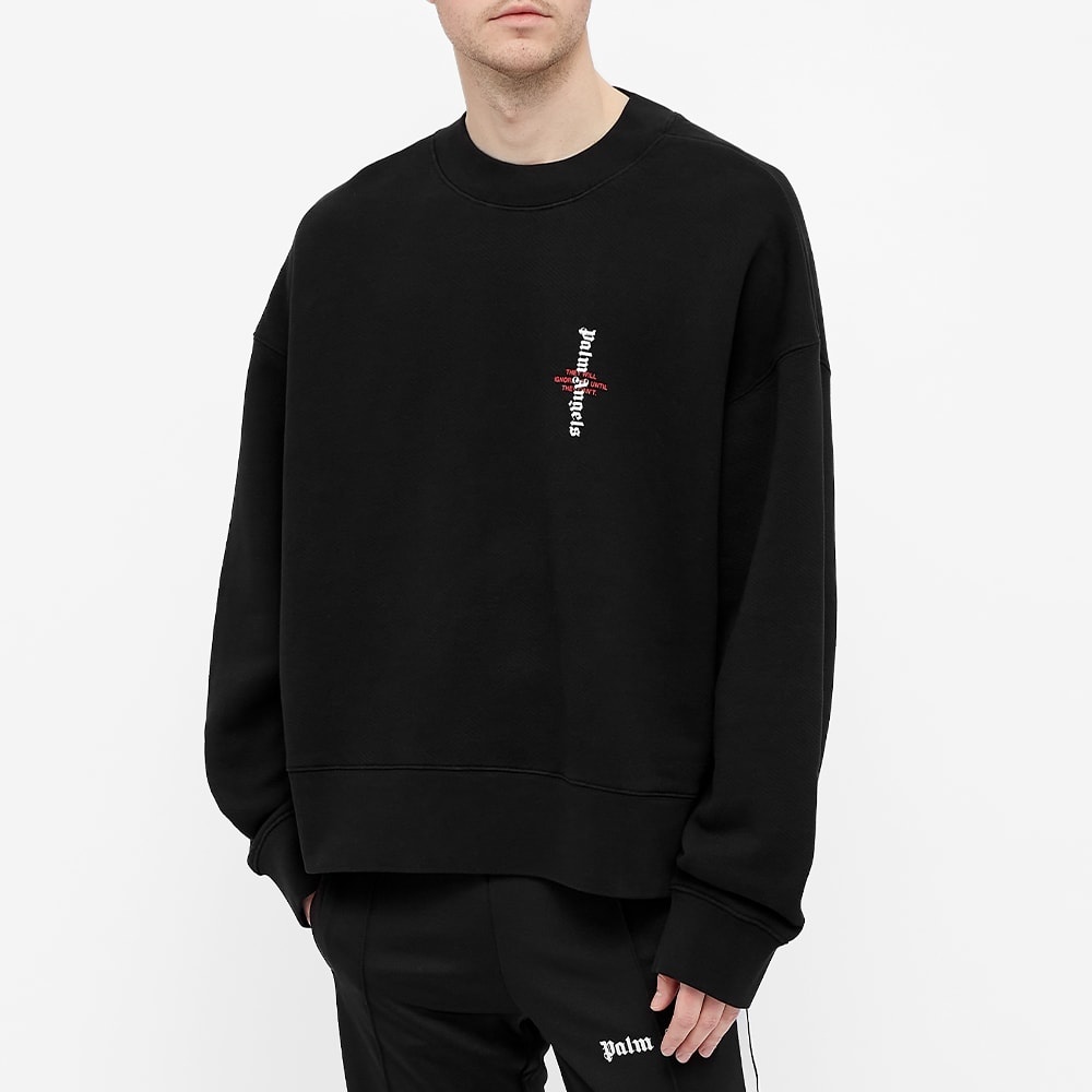 Palm Angels Statement Logo Crew Sweat - 5