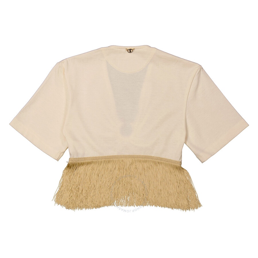 Rabanne V Neck Fringe Detailed Top - 2