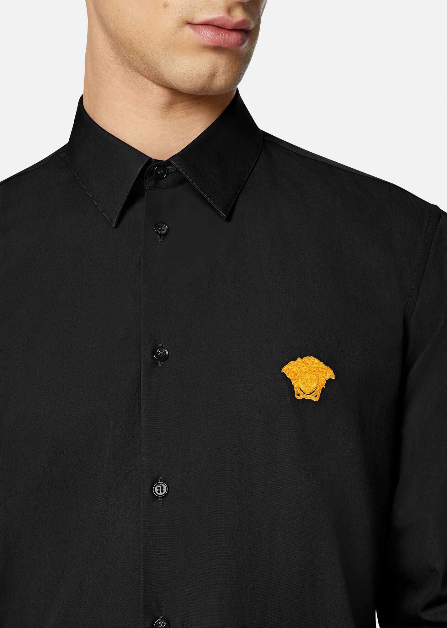 Medusa Embroidered Shirt - 5