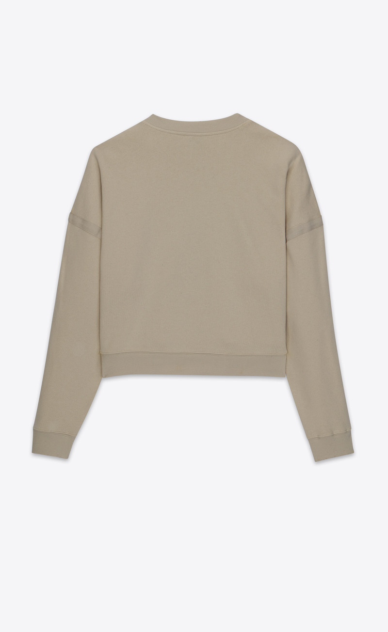 saint laurent saint laurent cropped sweatshirt outlook