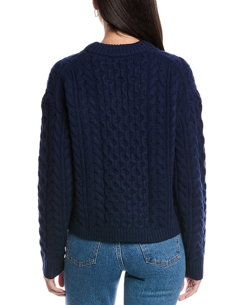 Theory Theory Wool & Cashmere-Blend Aran Crewneck Sweater outlook