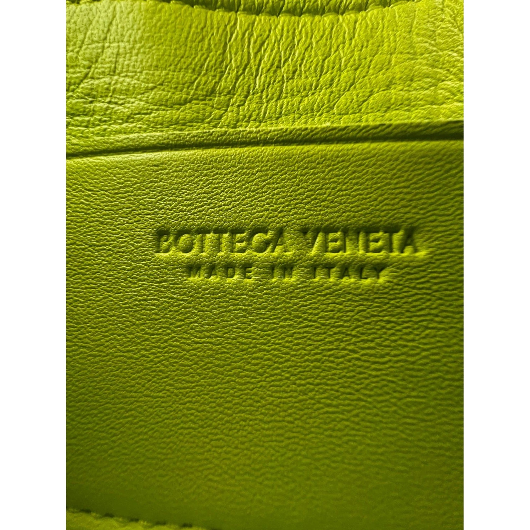 BOTTEGA VENETA Intrecciato Mini Cassette Lime Green Lambskin Crossbody Bag - 8