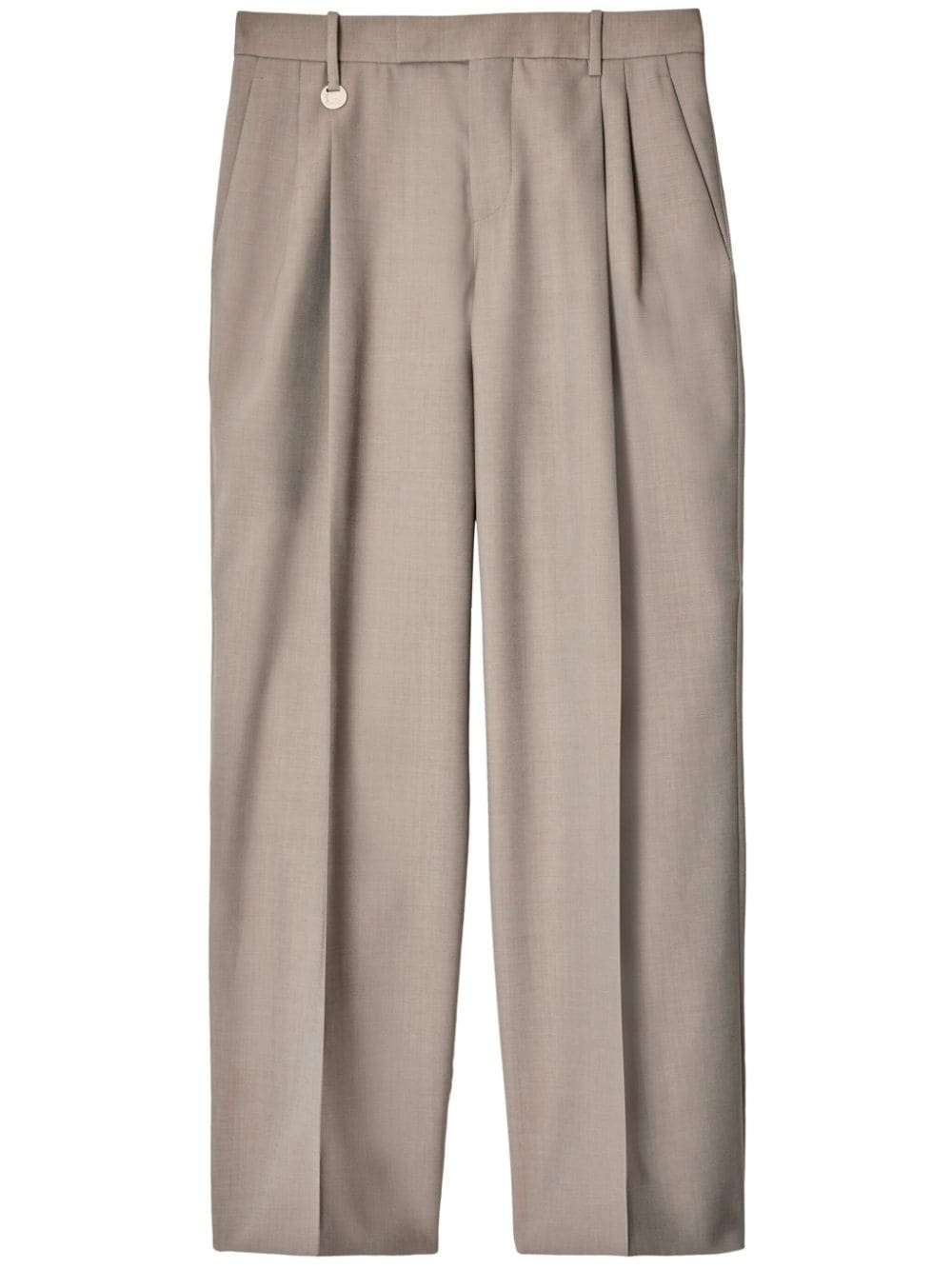 wide-leg wool trousers - 1