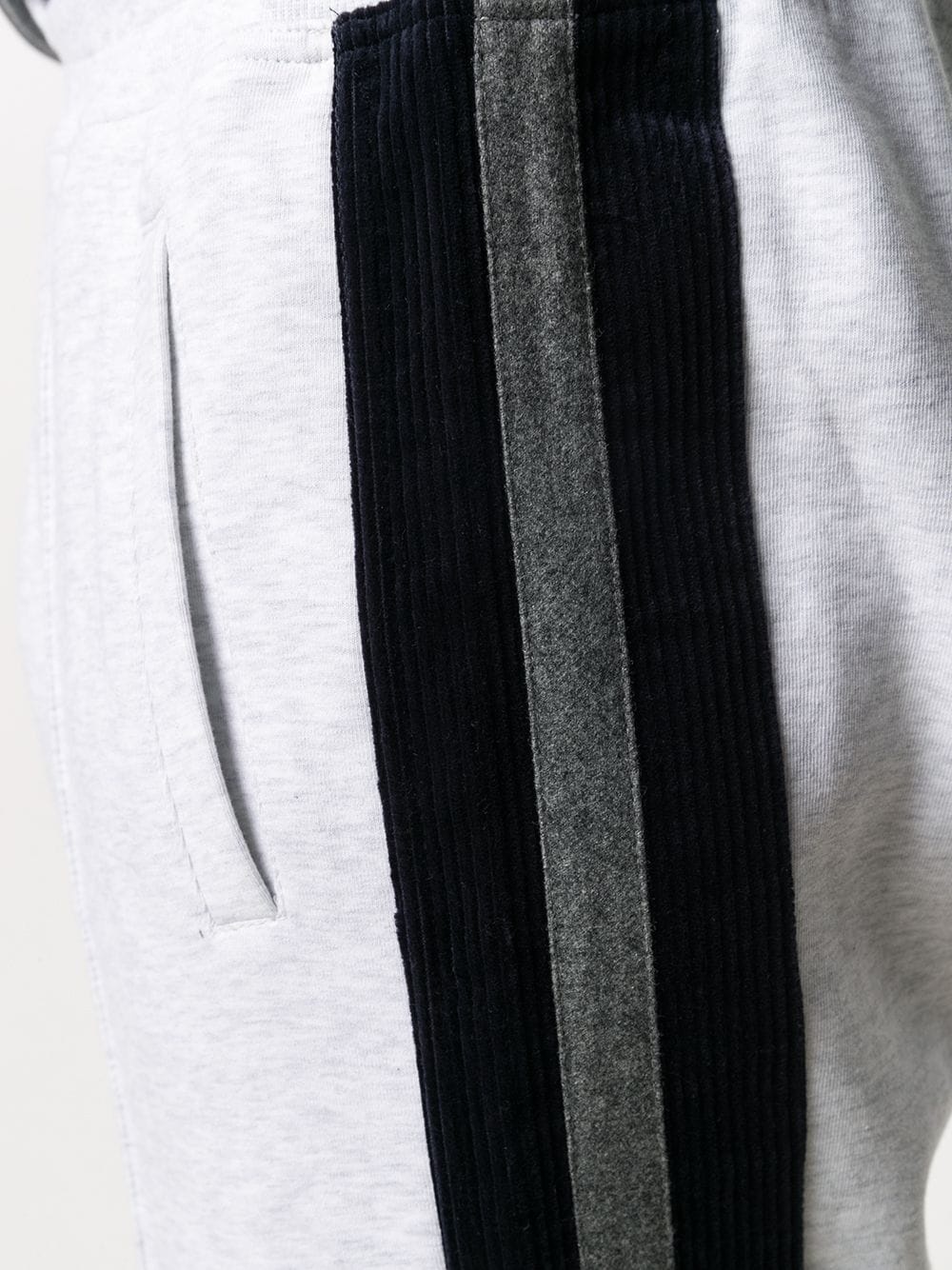 side stripe track pants - 5