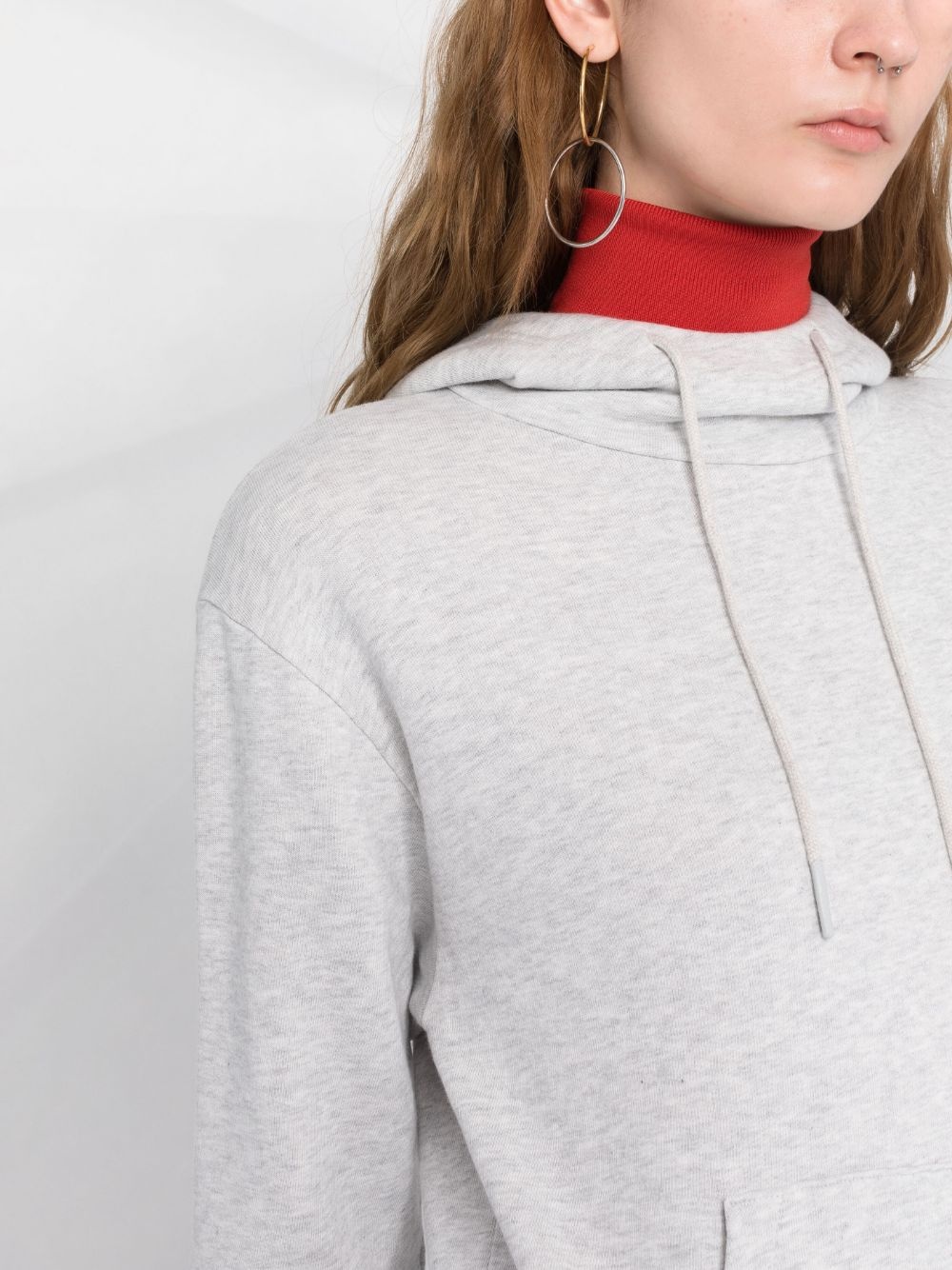 drawstring cotton hoodie - 3