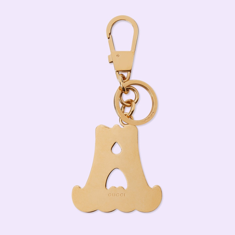 GUCCI Letter A Plexiglas keychain outlook