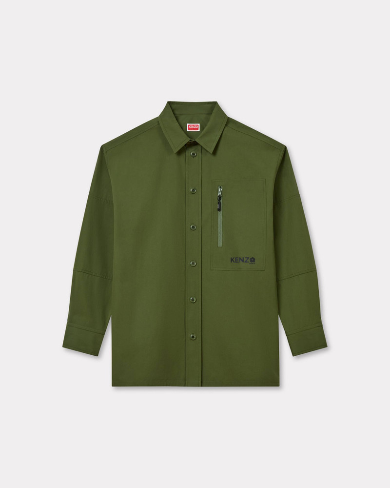 'Boke Flower 2.0' oversied shirt in technical cotton 1