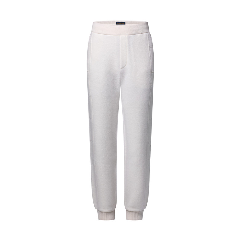 Quilted Textured Wool Pants - 1