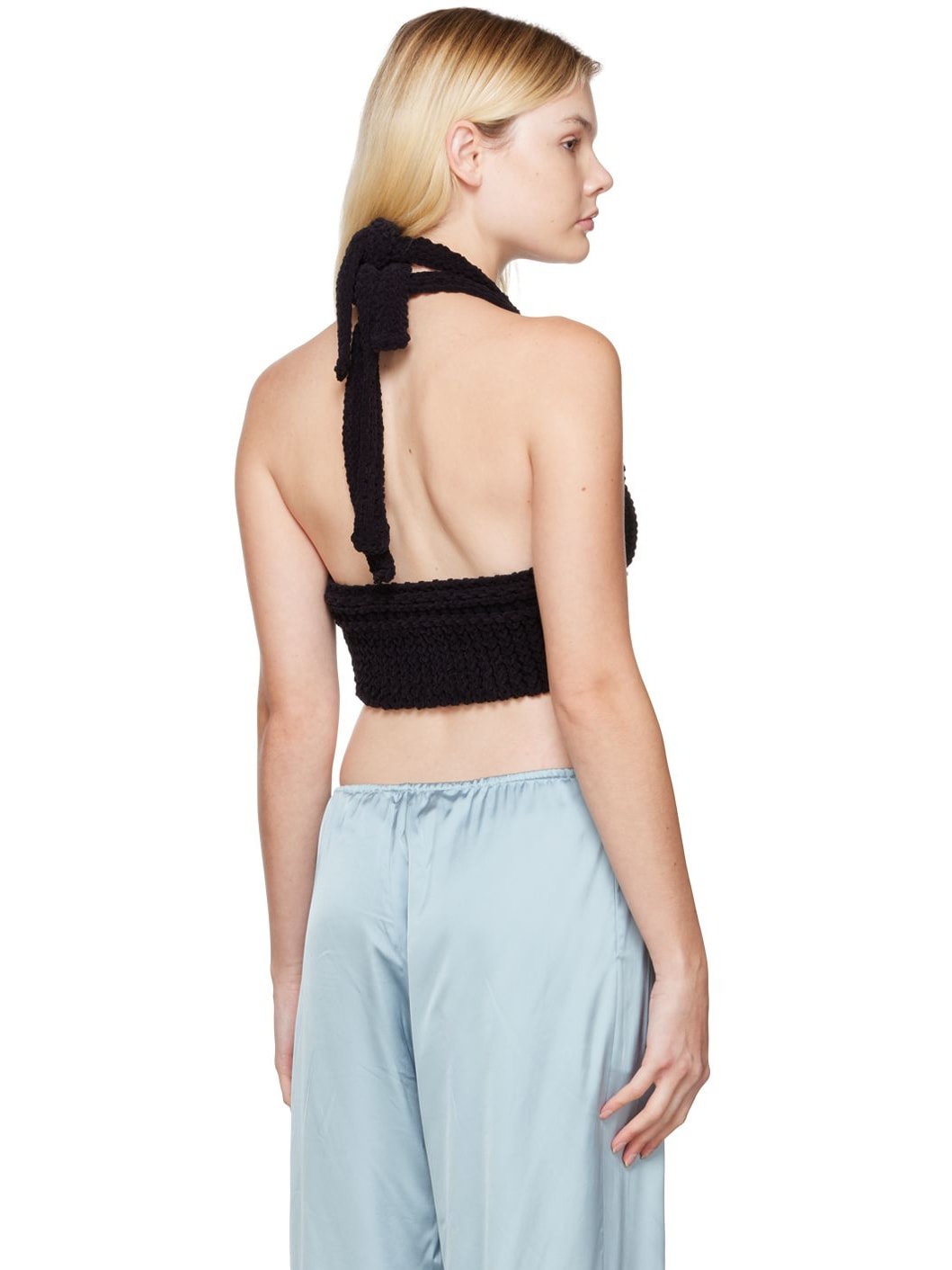 Black 'La Maille Nuvola' Tank Top - 3