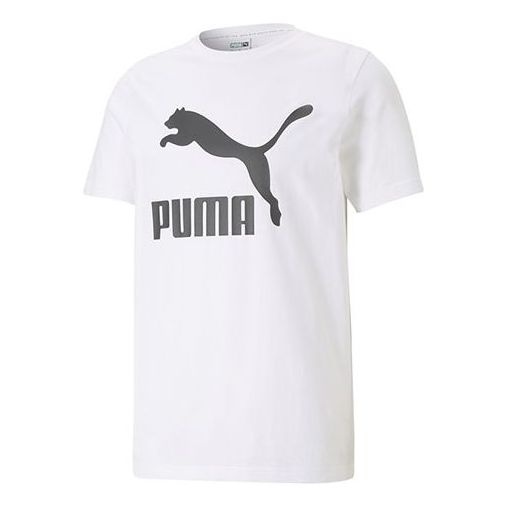 PUMA Classics Logo T-Shirt 'White Black' 532279-02 - 1