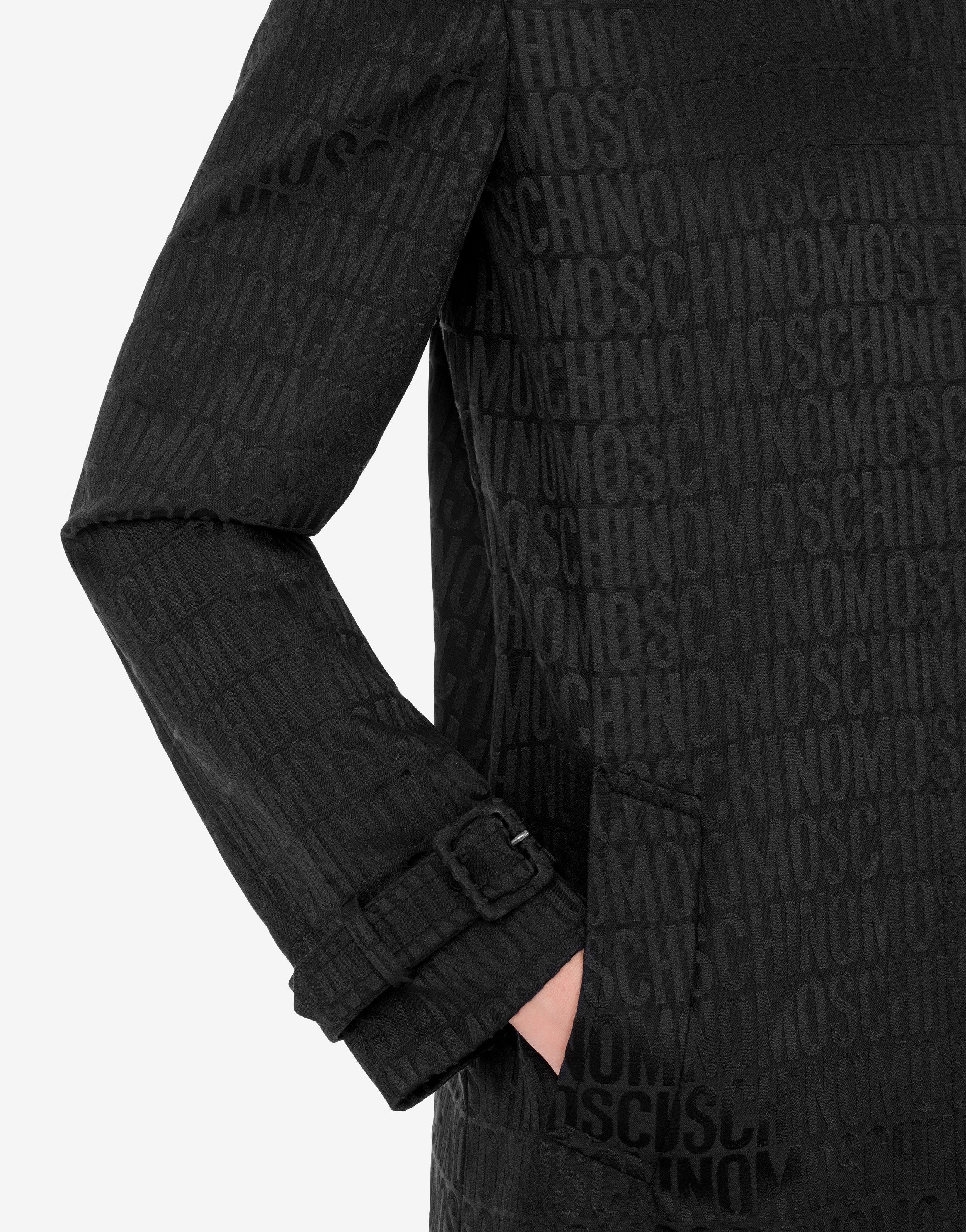 ALLOVER LOGO NYLON COAT - 4