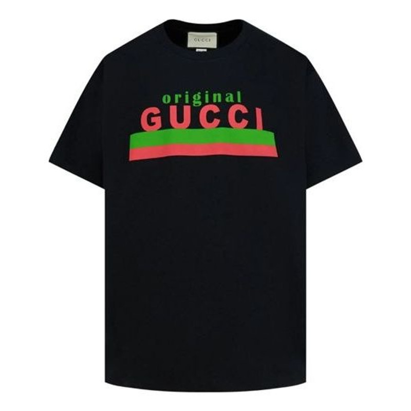 Gucci Original Print Oversize T-Shirt 'Black' 616036-XJCOQ-1082 - 1