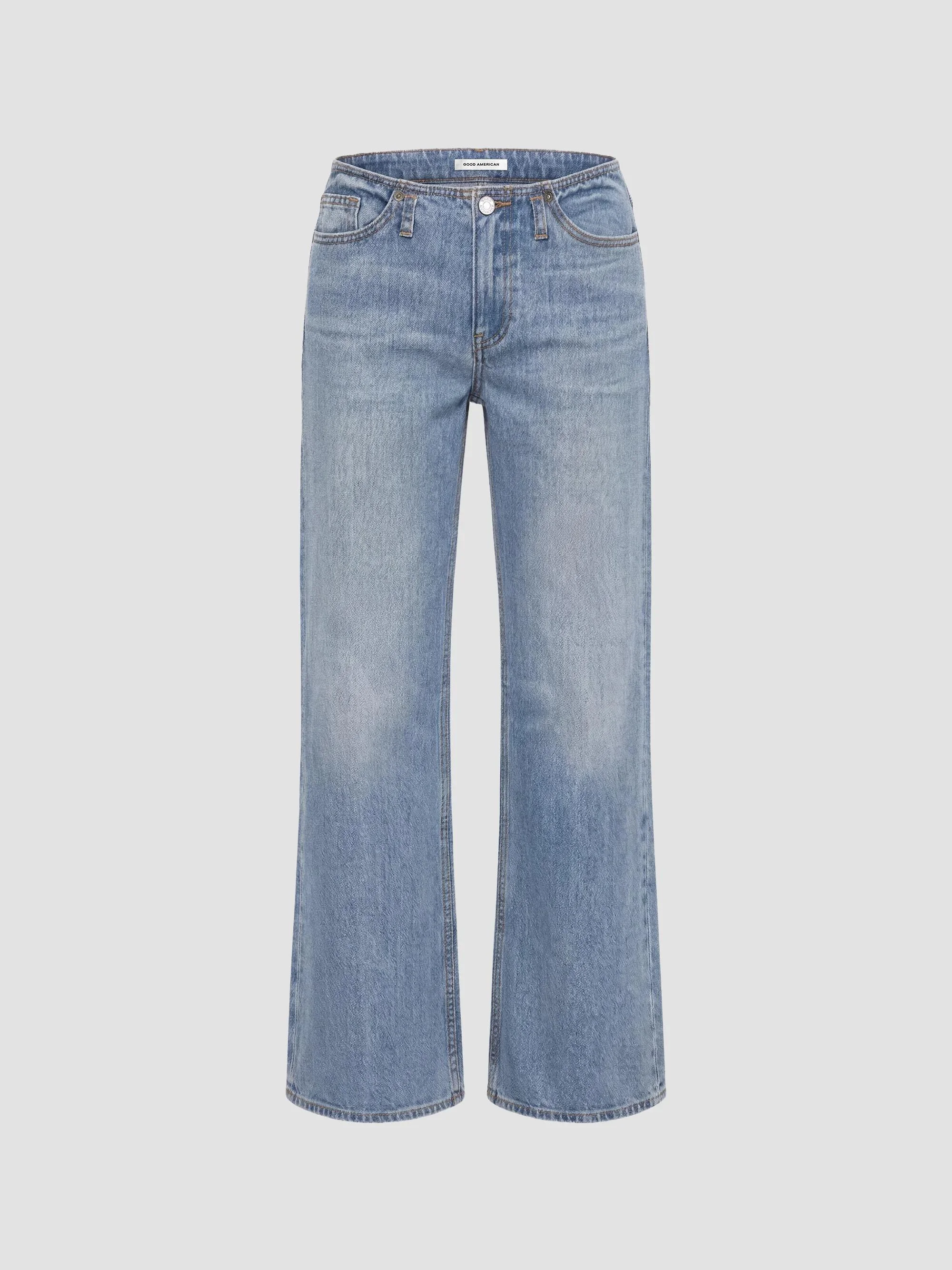 Women's Ghost Waist Low Loose Jeans - Indigo - 1