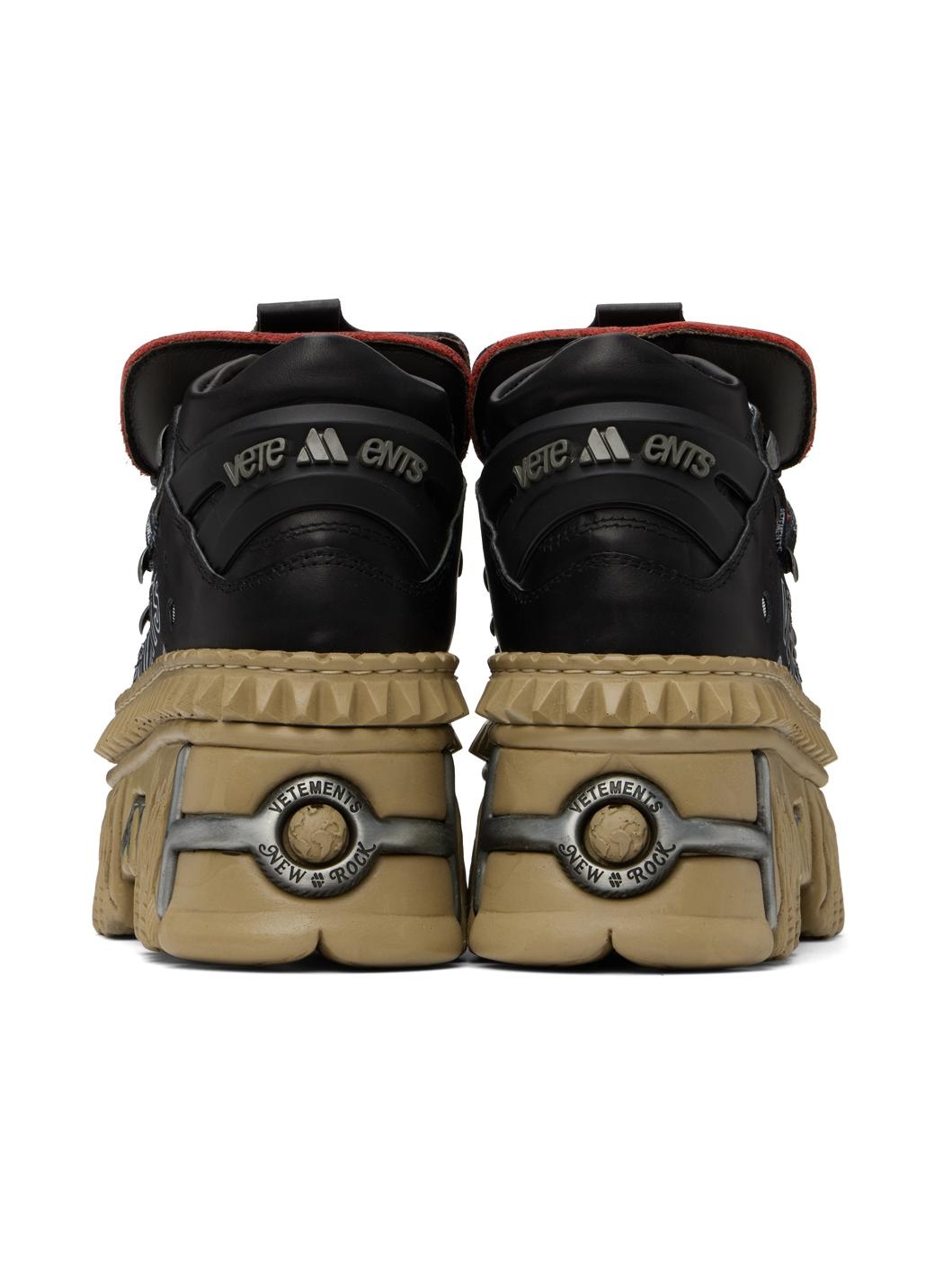 Black & Red New Rock Edition Platform Sneakers - 2