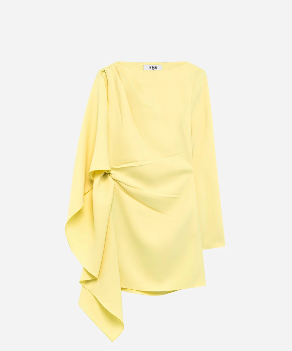 Cady dress with side drape - 1