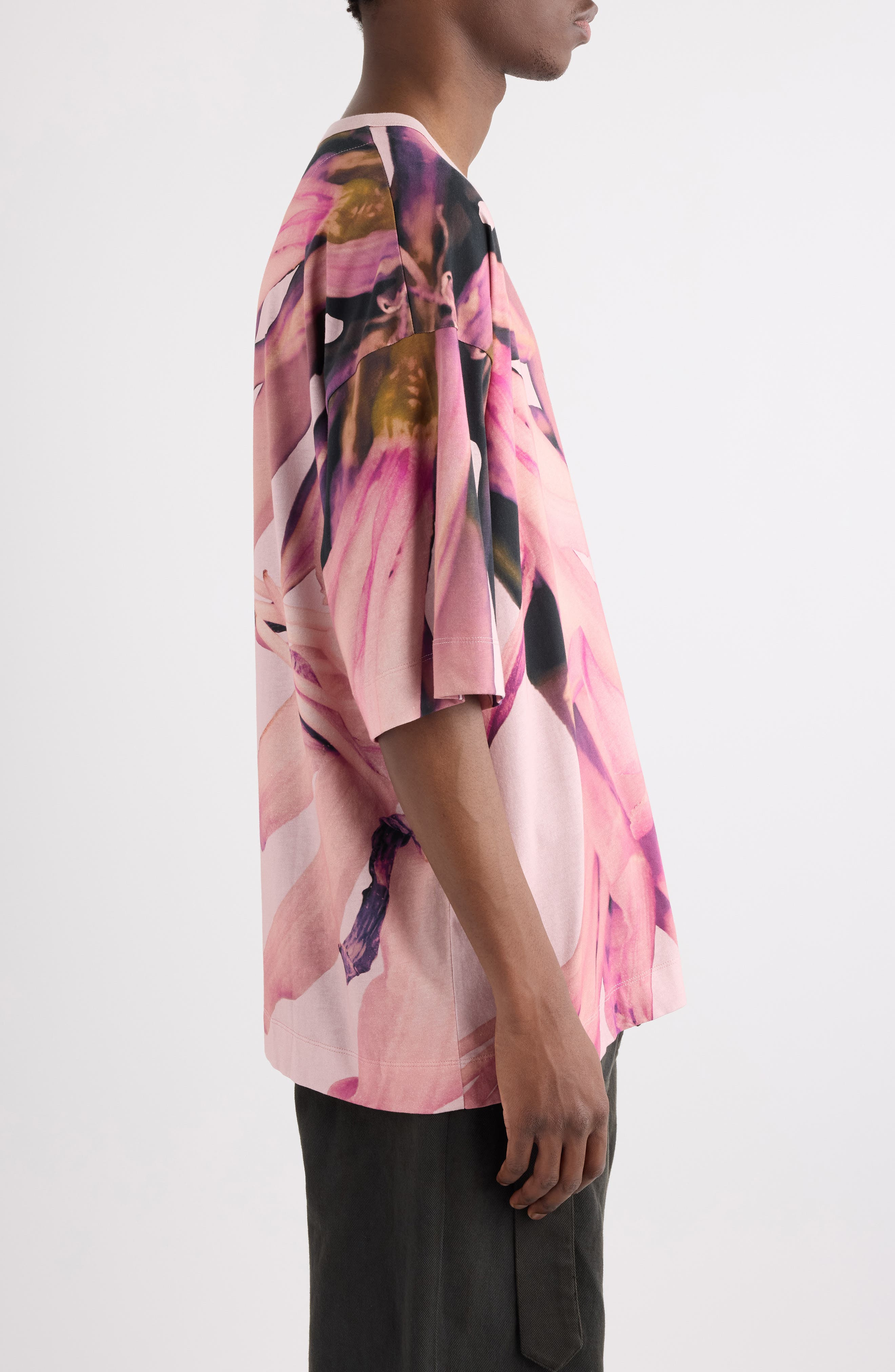 Dries Van Noten Hein Floral T-Shirt in Pale Pink at Nordstrom - 4