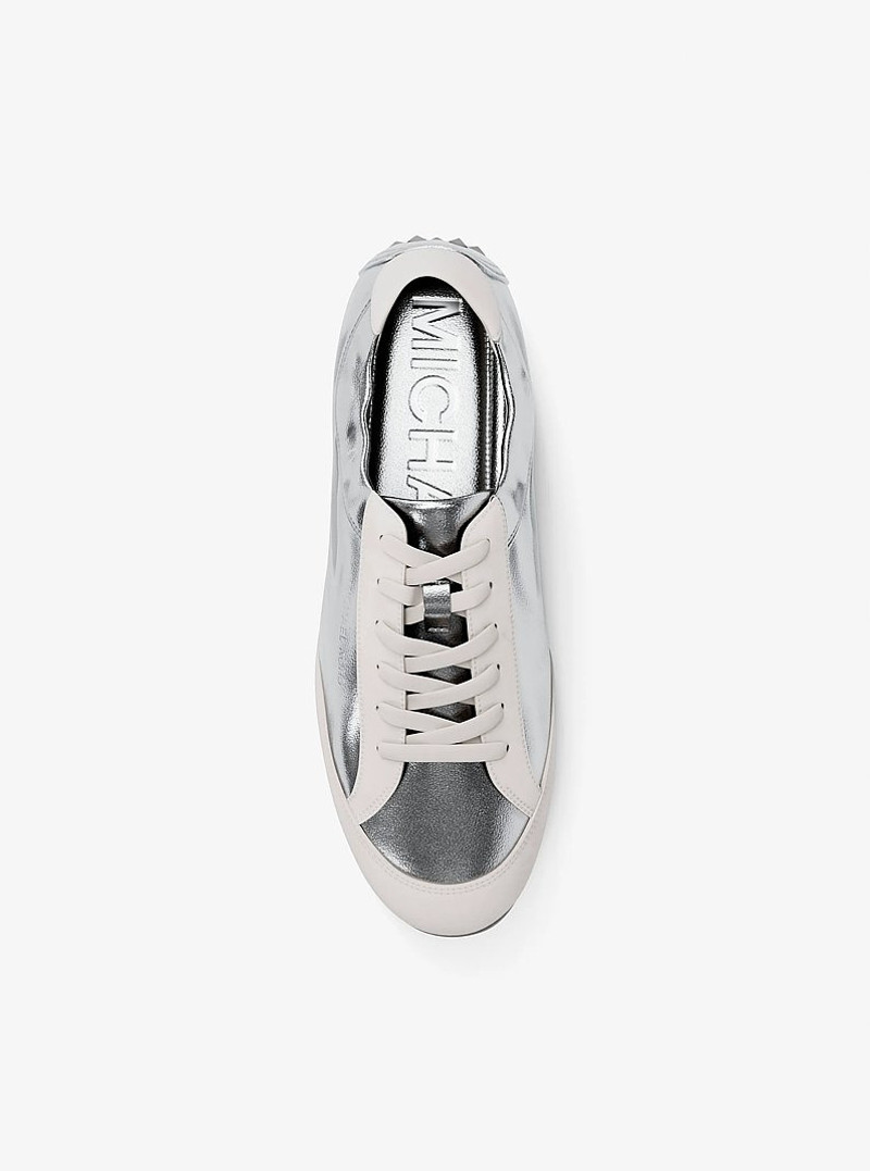 Susie Metallic Leather Trainer 5