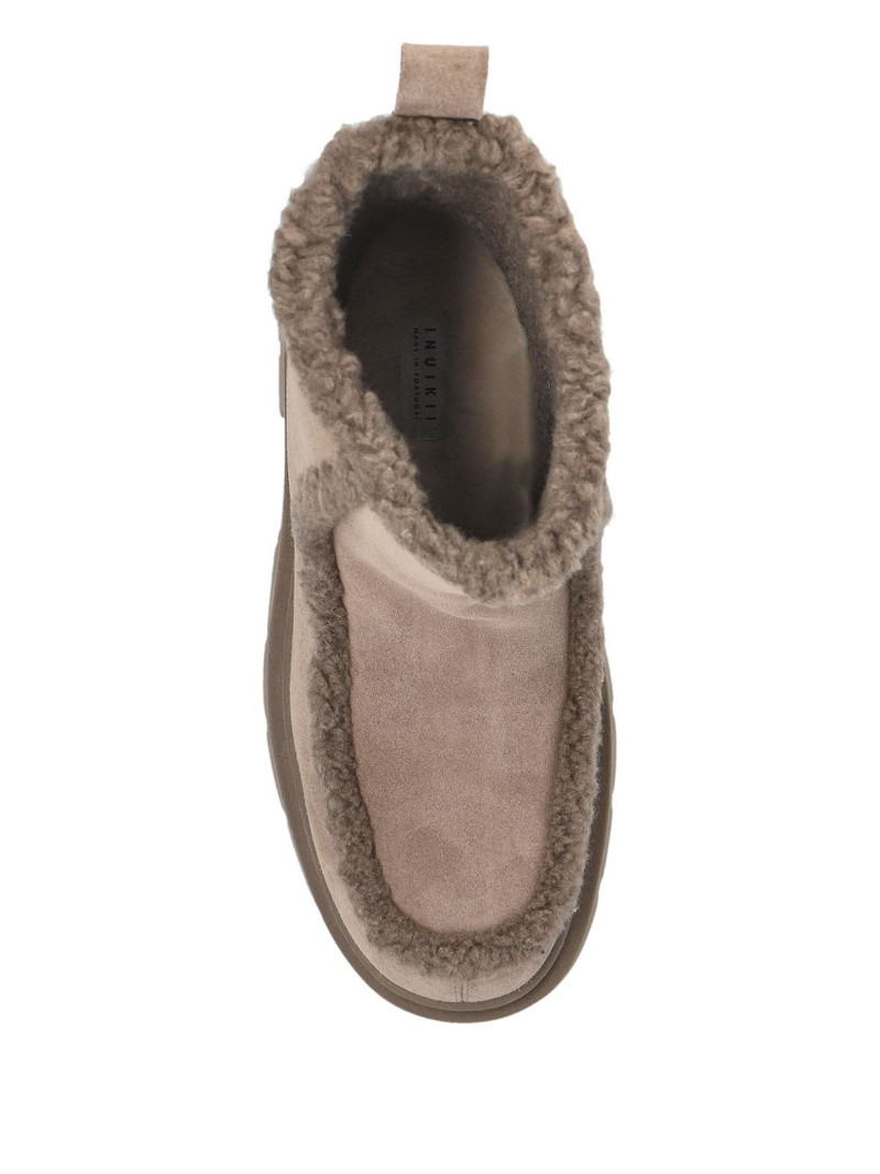 shearling-trim ankle boots 4