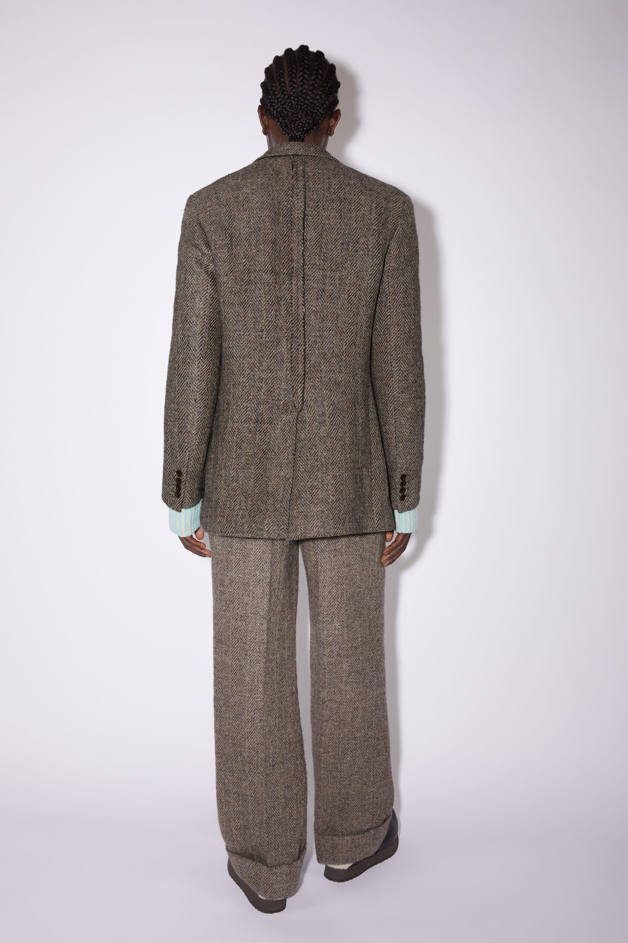 Single-breasted suit jacket - Grey Melange - 3