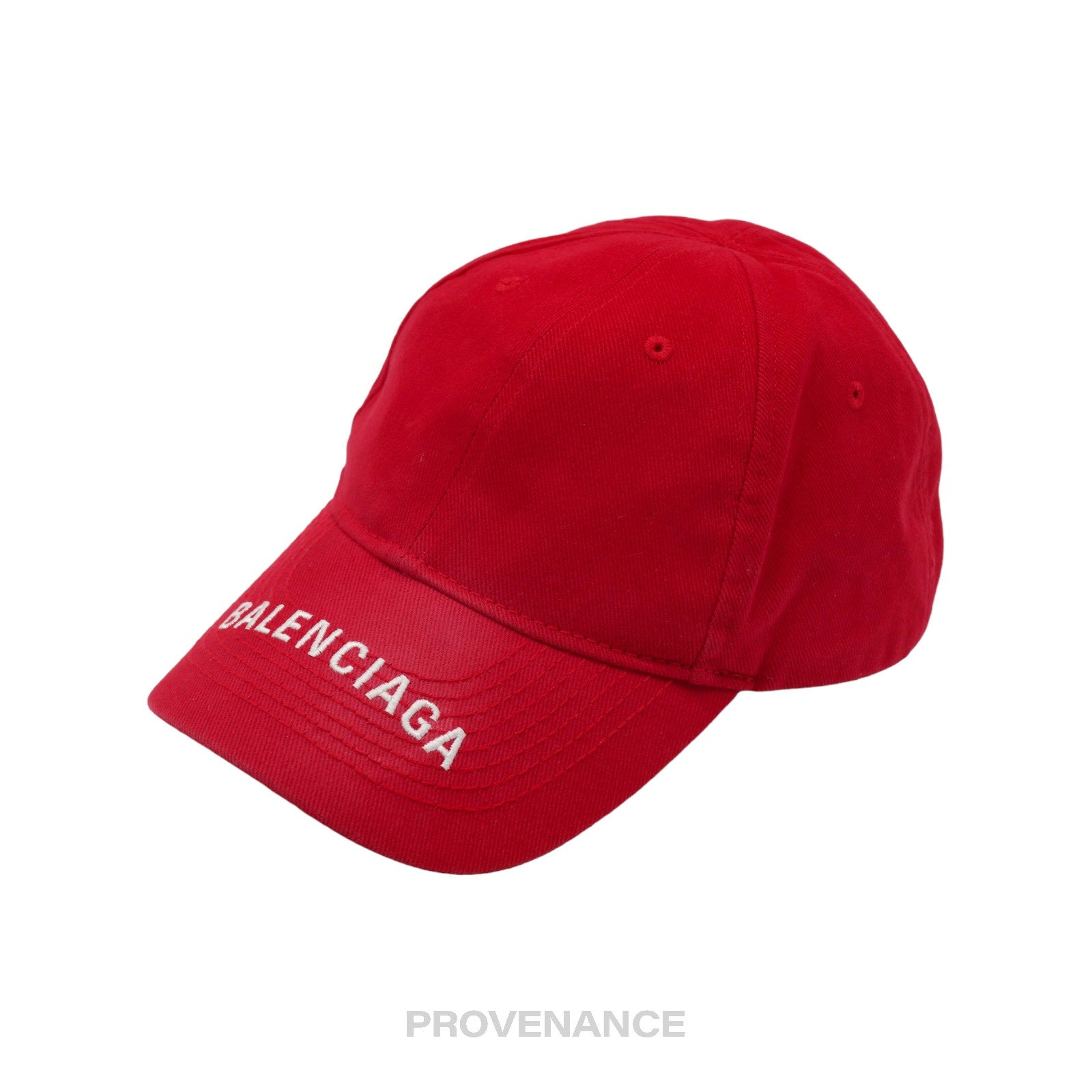 Balenciaga Embroidered Logo Cap - Red - 3