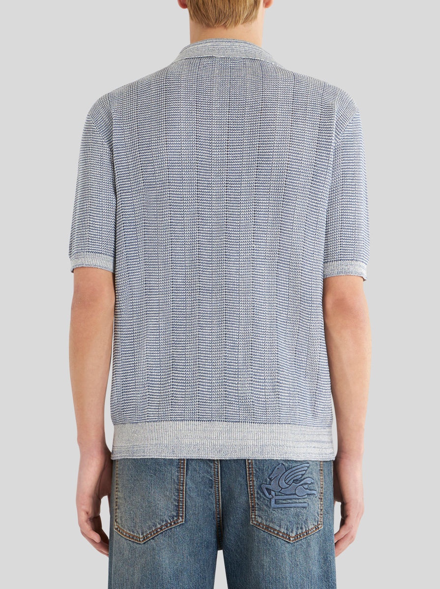 KNITTED POLO SHIRT WITH LOGO - 4