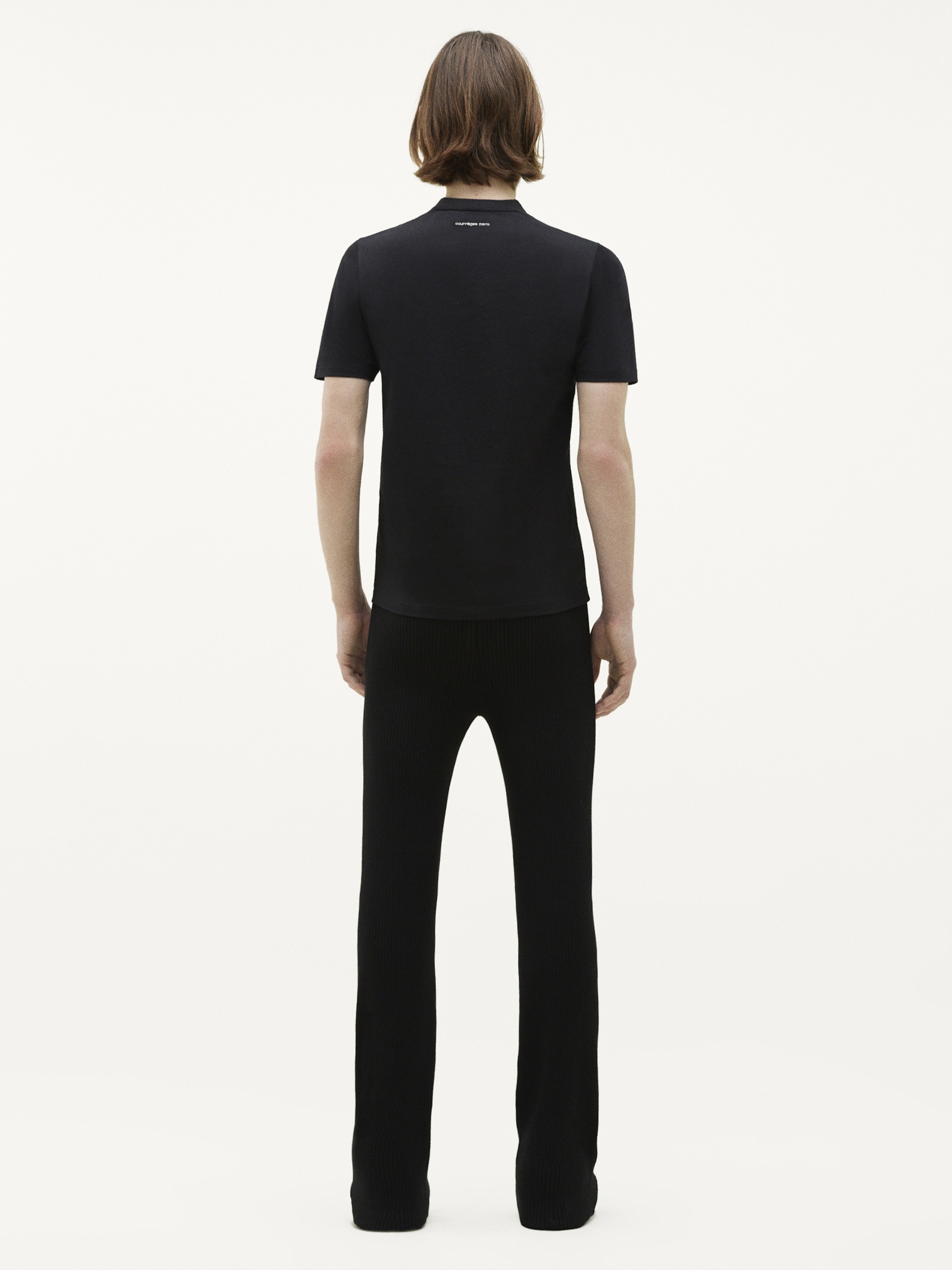 ROUND COLLAR TEE SHIRT - 4