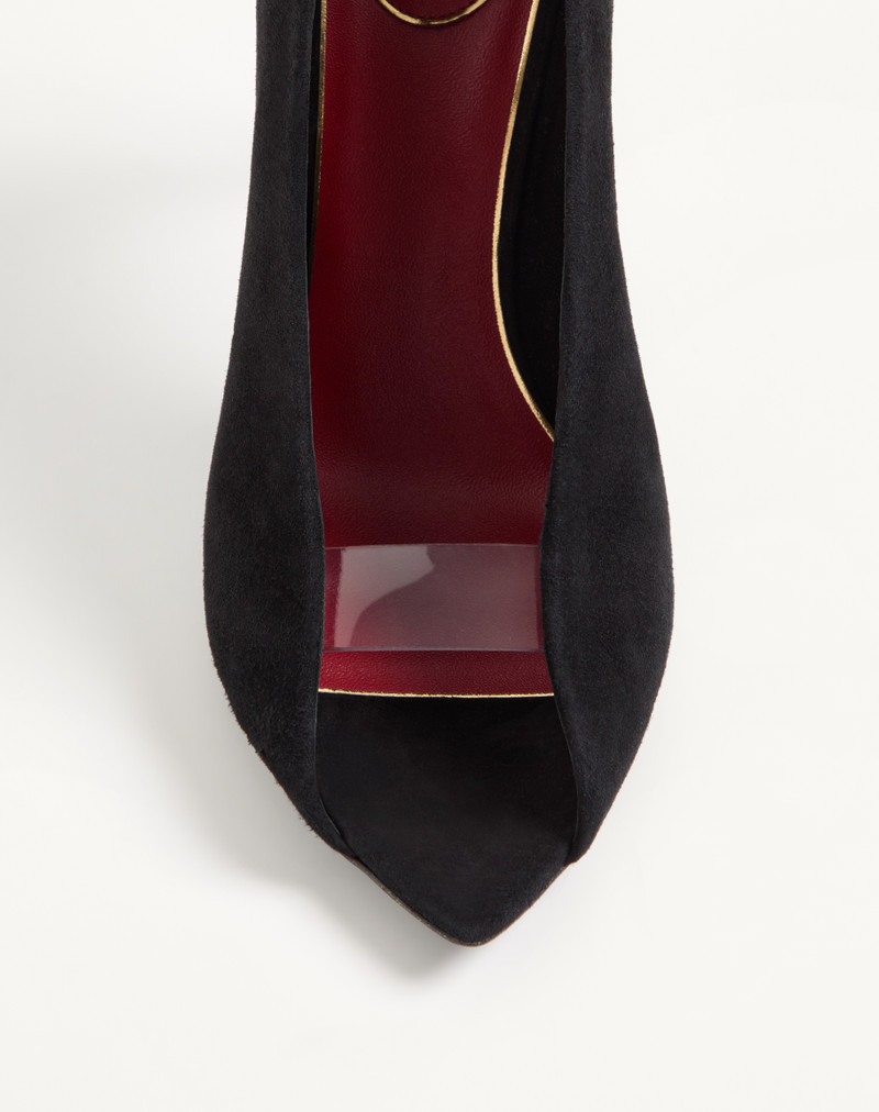 Valentino OPEN-TOE RÉVÉLÉ SUEDE PUMPS 105MM outlook