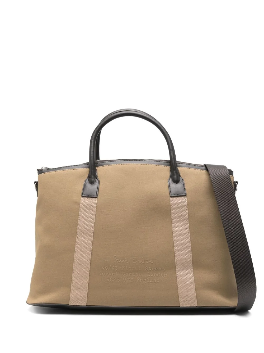 zip-top handle tote bag - 1