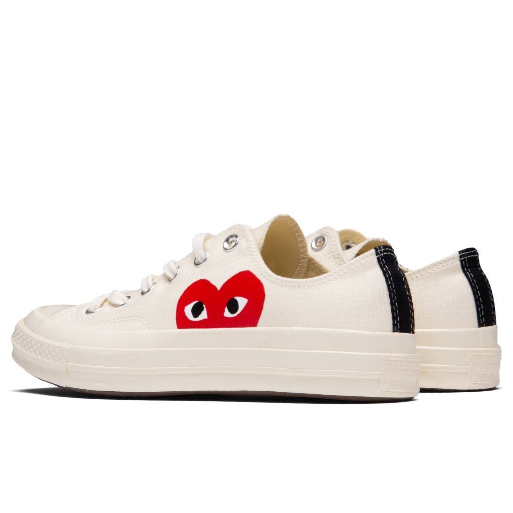 CONVERSE X COMME DES GARCONS PLAY ALL STAR CHUCK '70 OX - WHITE - 3