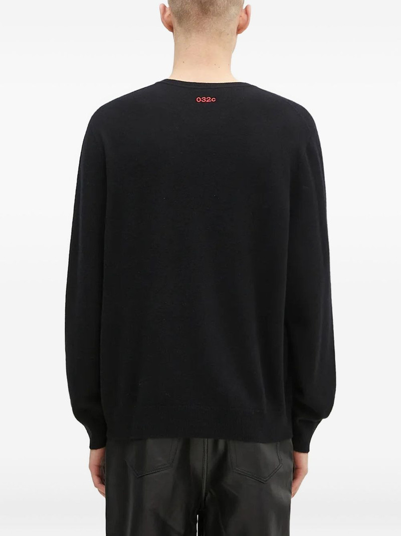 032c embroidered cashmere sweater outlook