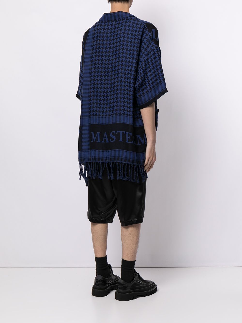 geometric logo-print cotton shirt - 6
